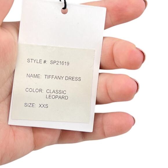 Generation Love Tiffany Classic Leopard Print T-Shirt‎ Mini Dress Size XXS - Picture 13 of 16